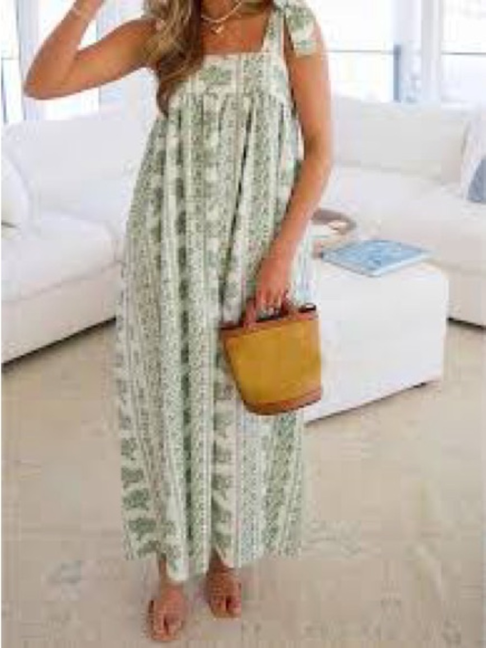 Red Dress Boutique Green Floral Maxi Dress